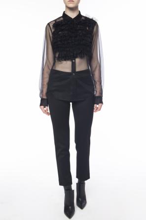 Sheer shirt with ruffle, zdjęcie 2 Sheer shirt with ruffle od Comme des Garcons Black